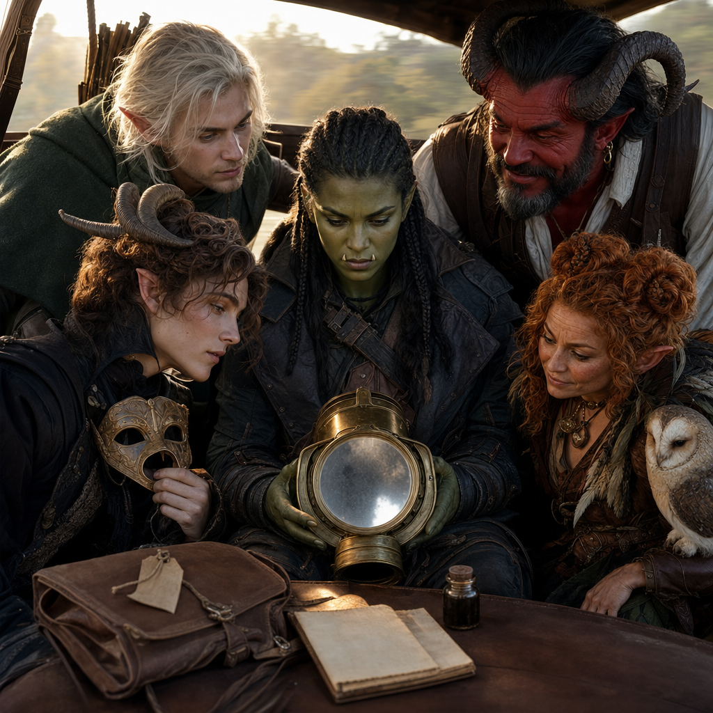 The lantern, opened in Lotan's carriage.